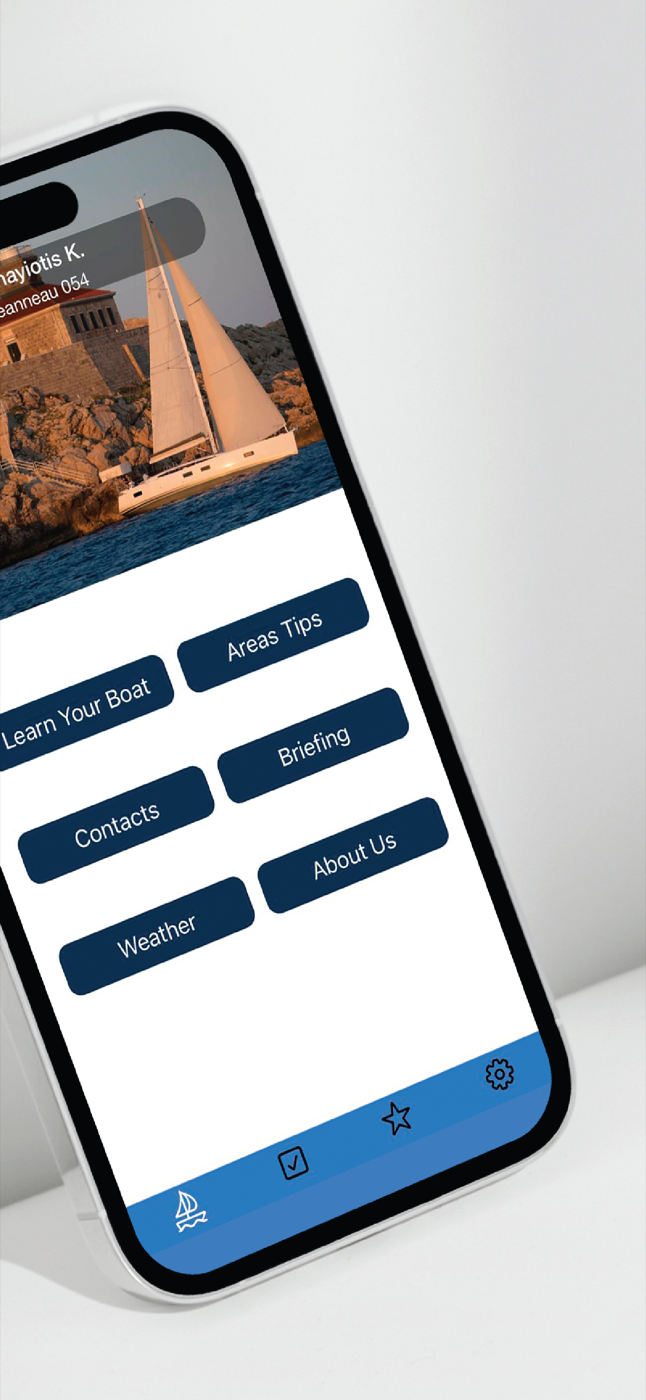 MySailMate mobile interface